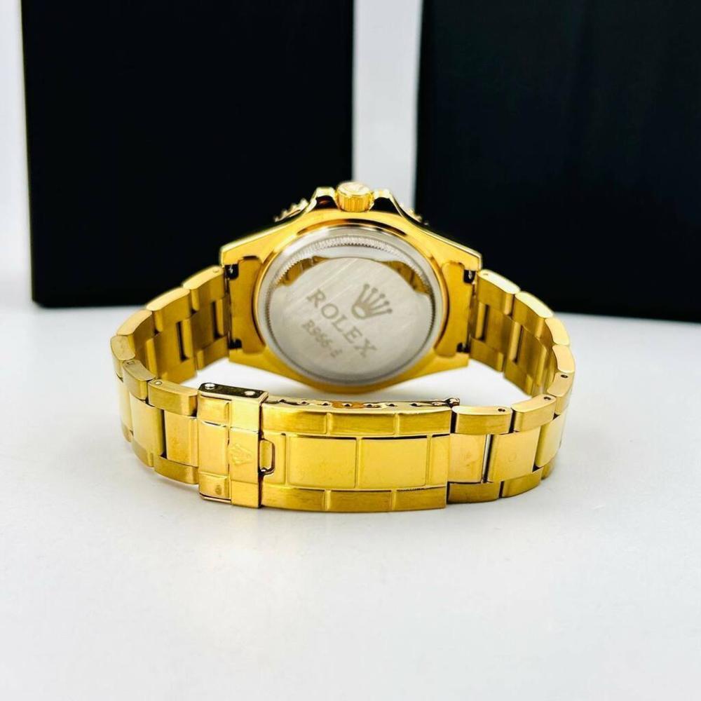 Relógio Rolex 1ª Linha Submariner Dourado e Verde