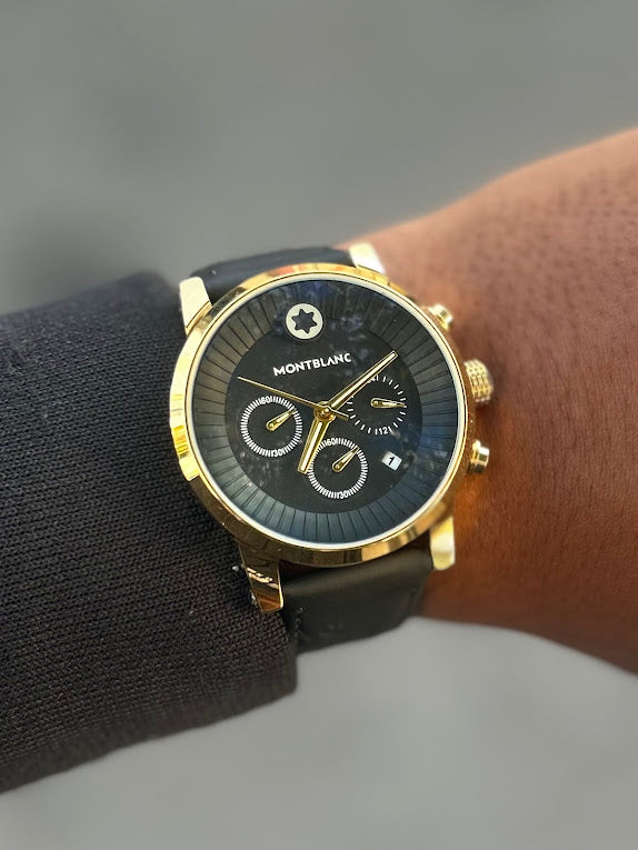 Relógio Montblanc TimeWalker Preto e Dourado